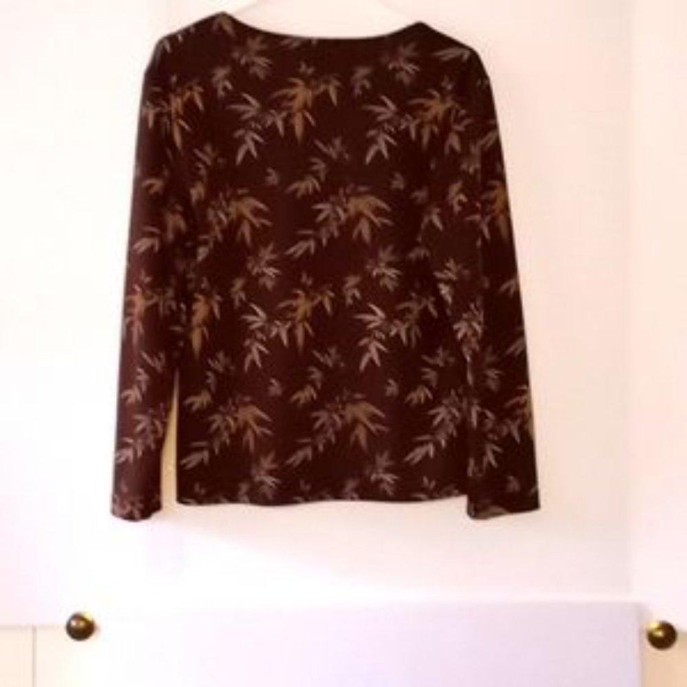 Vintage Epix Women's Stretchy Pencil Skirt Set - Size (L) - Brown/Beige - Picture 3 of 7